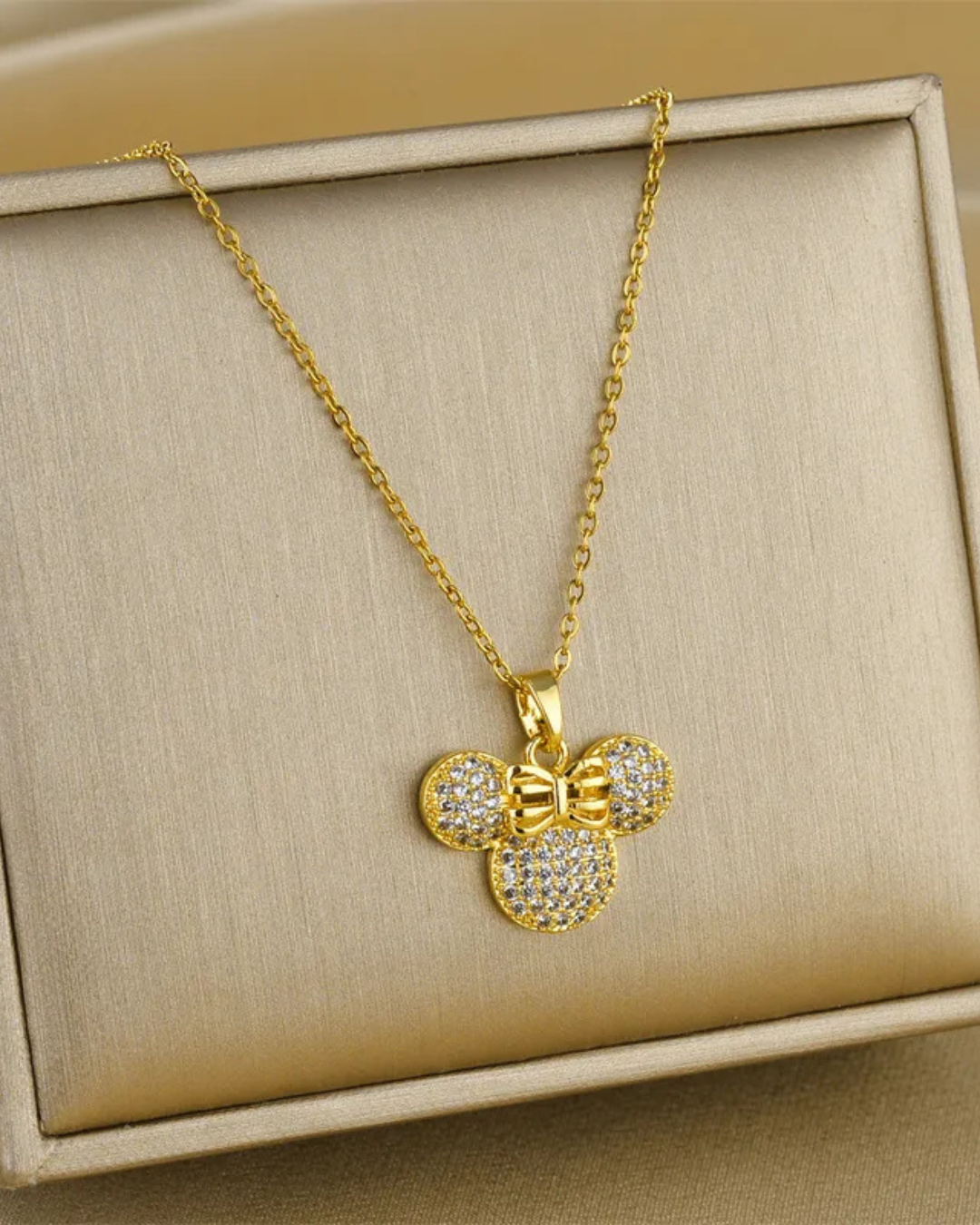 Collar Minnie Dorado