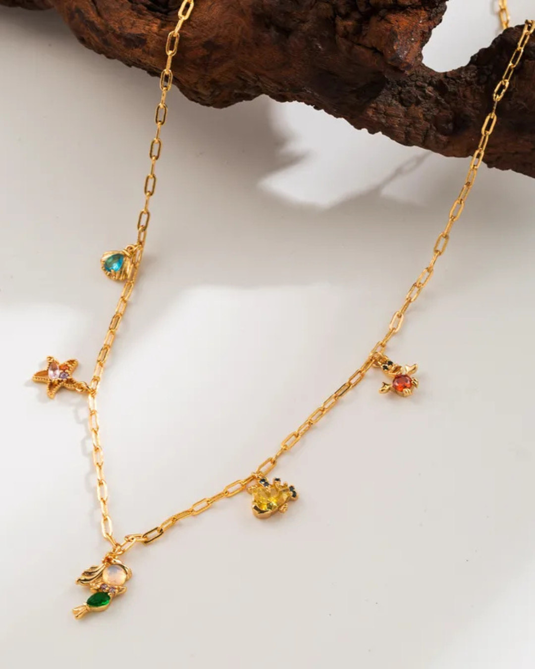 Collar con 5 dijes La Sirenita