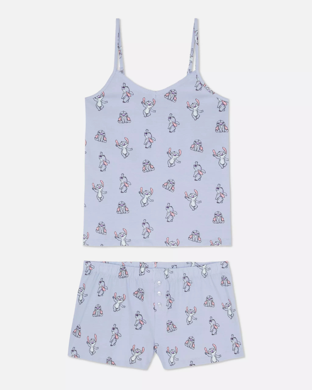 Pijama Short + Blusa Tirantes Stitch