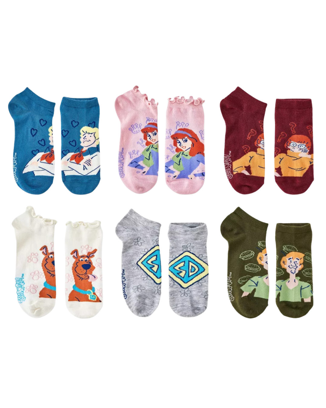 5 Pack Medias Scooby Doo