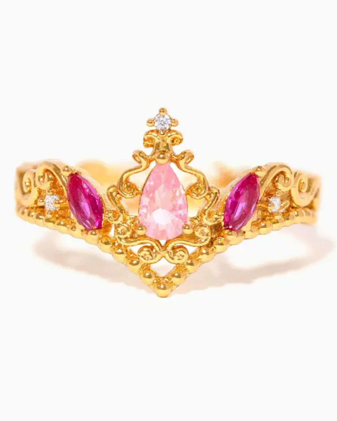 Anillo Dorado Corona Aurora