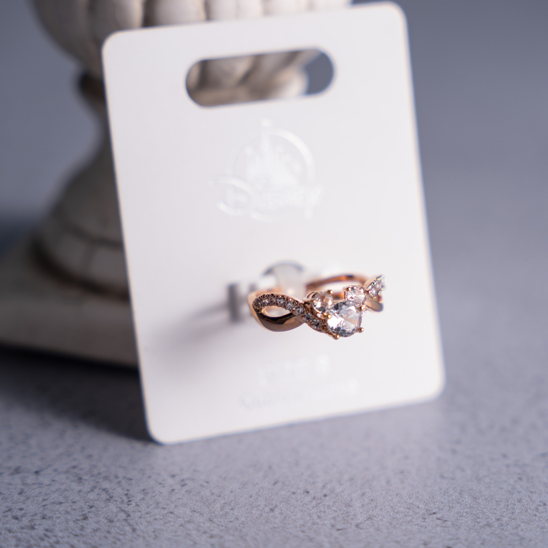 Anillo Oro Rosa Mickey