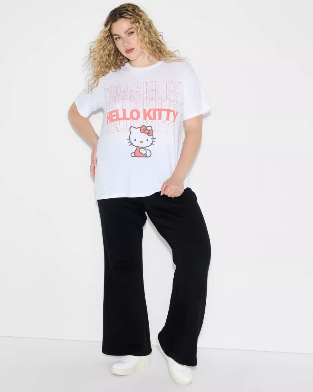 Blusa Blanca Hello Kitty Talla S
