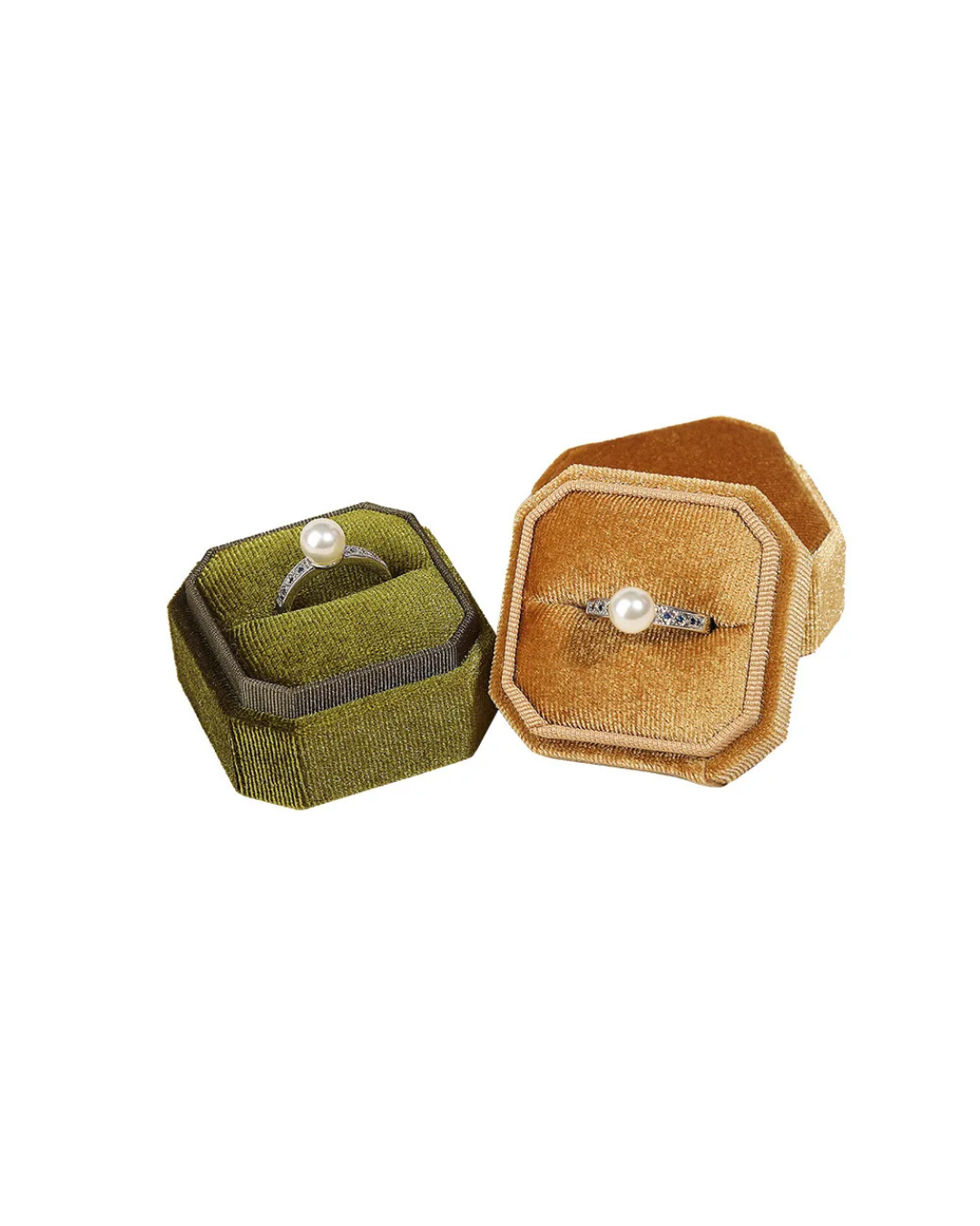Cajita para anillo verde