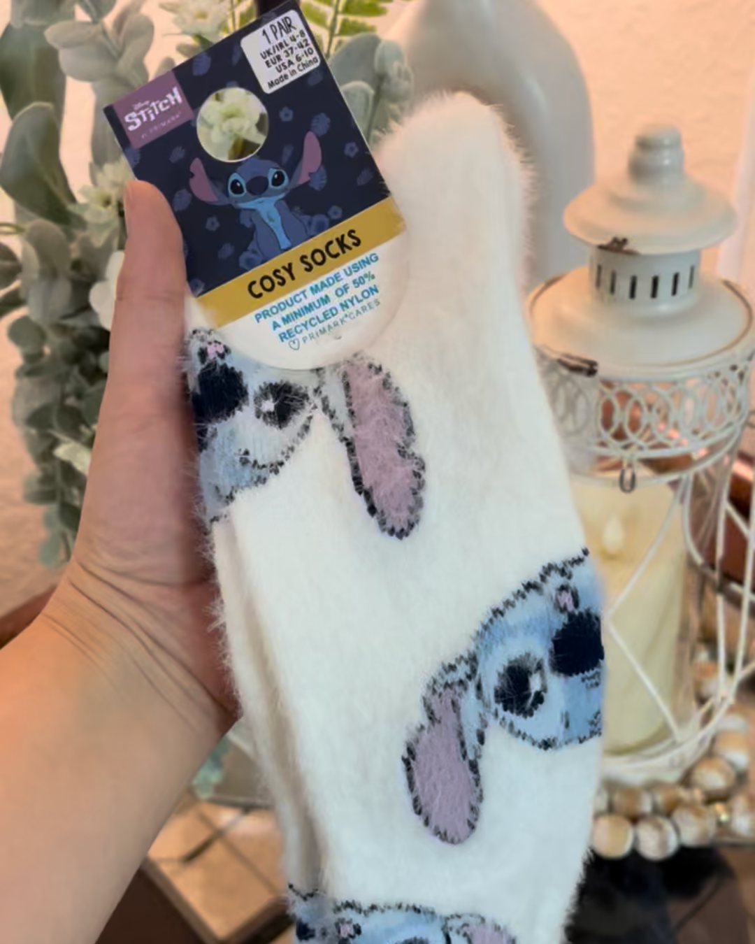 Medias fluffly Stitch