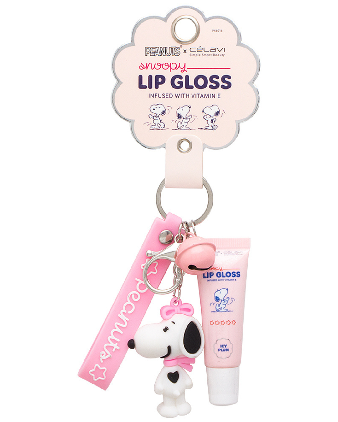 Llavero Snoopy + Lip Gloss Celavi