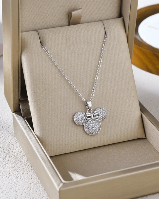 Collar Minnie Plateado