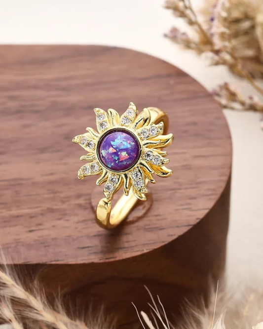 Anillo Sol Giratorio Rapunzel