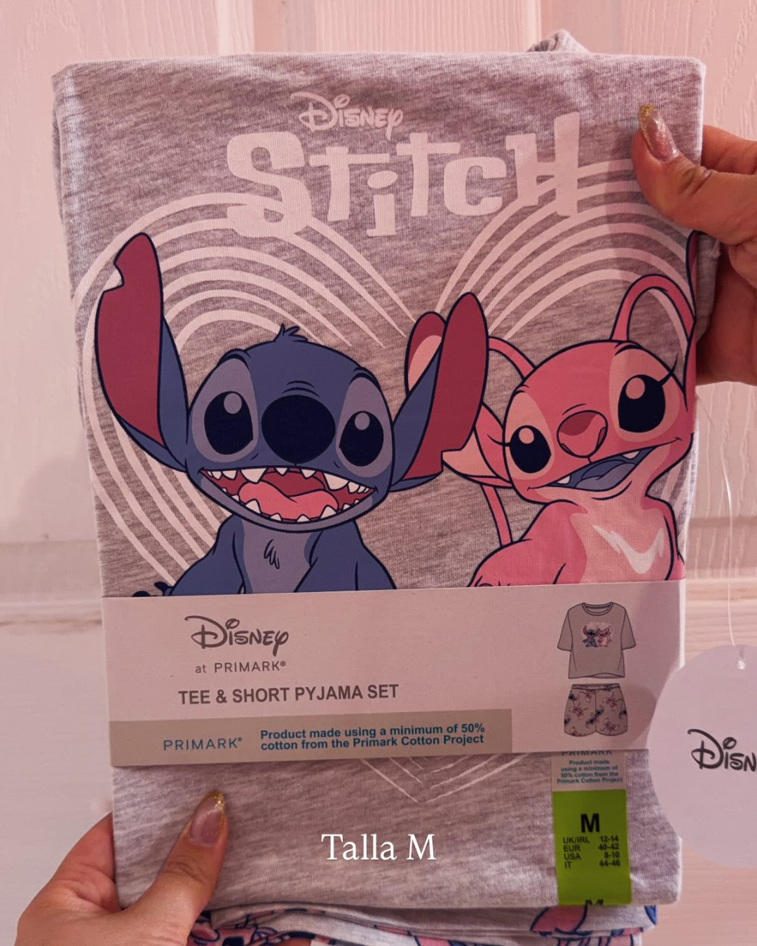 Pijama corta Stitch & Angel Gris