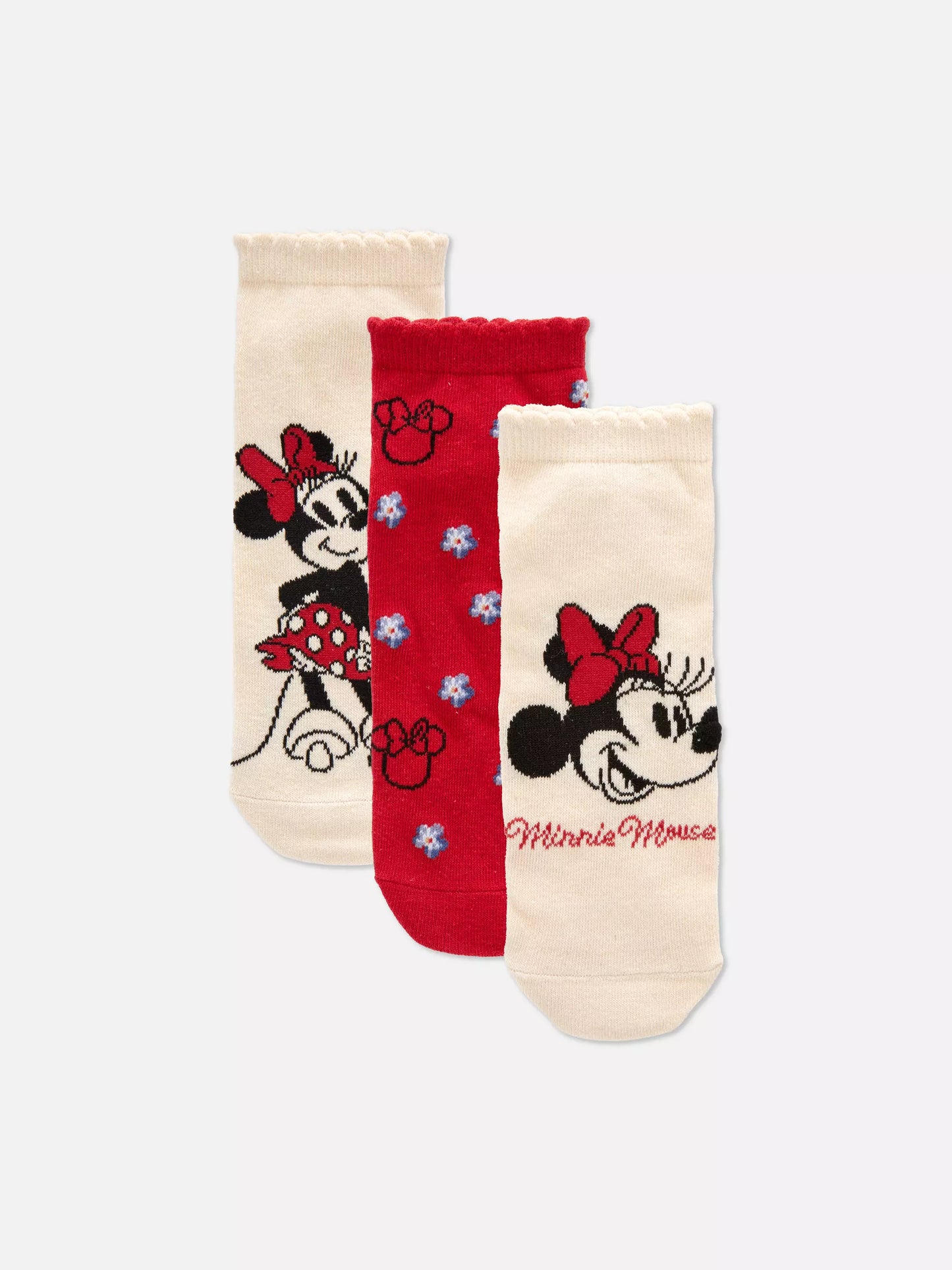 3 Pack Medias Minnie Mouse