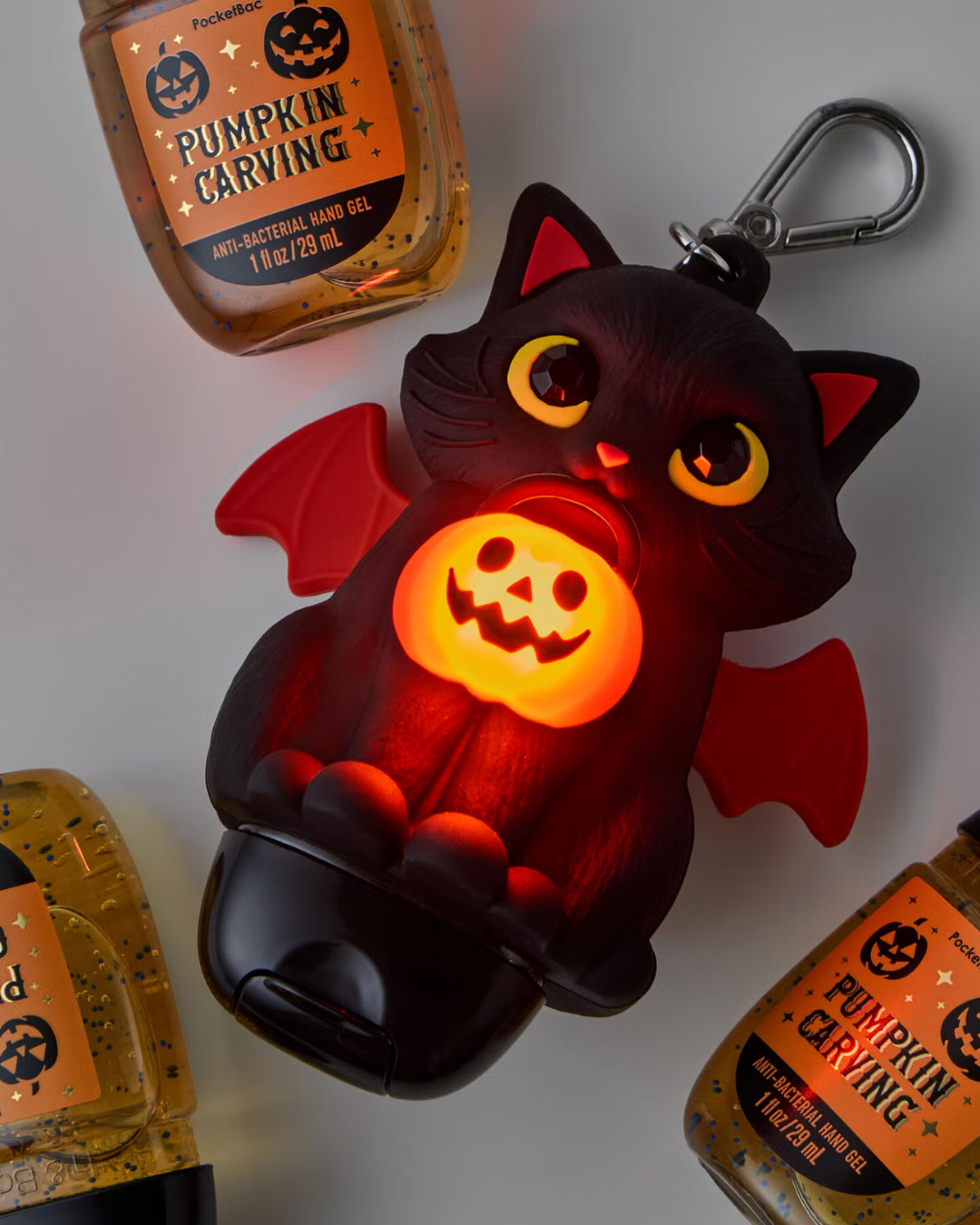 Porta Gel Spooky Kitty con luz