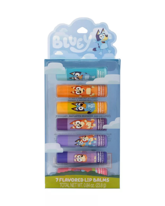 7 pack lip Bluey niños