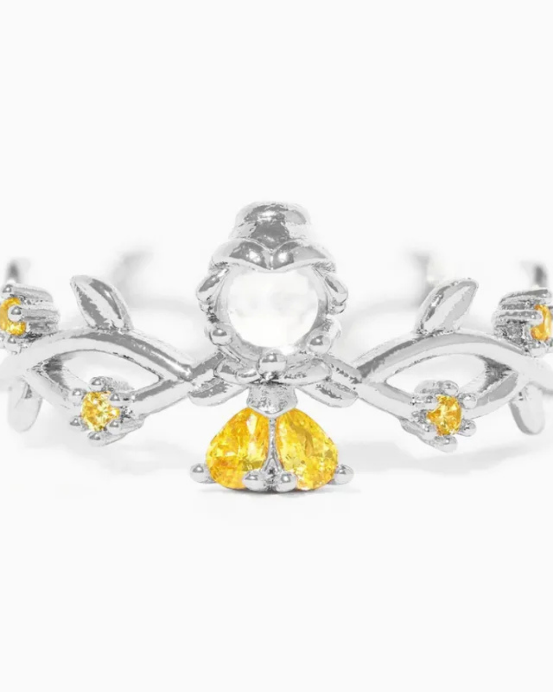 Anillo Plateado Bella (princesa)