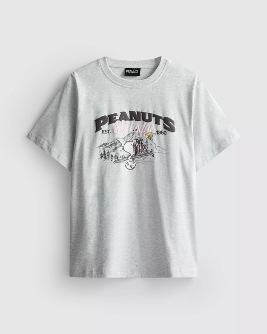Blusa Peanuts Gris Snoopy