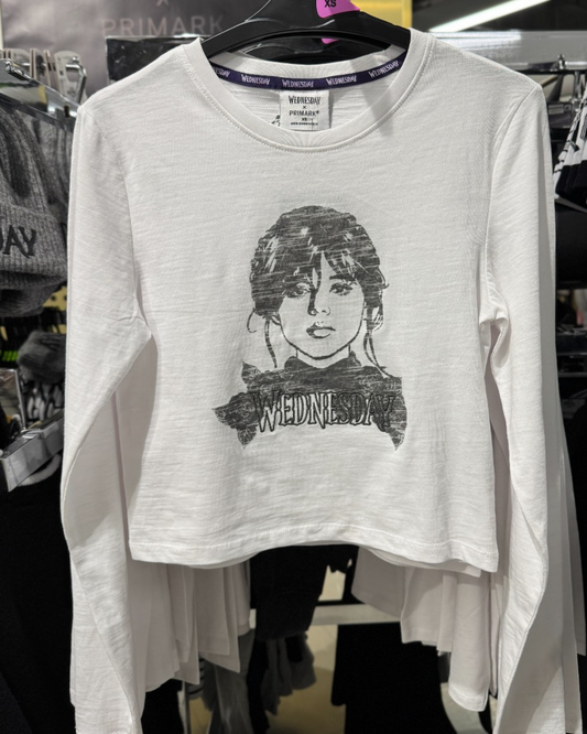 Blusa blanca Wednesday