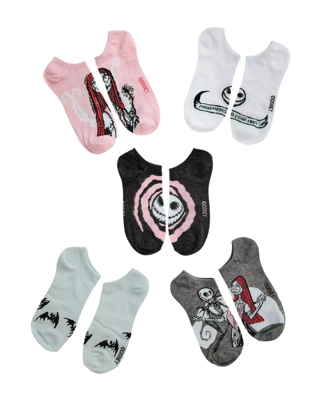 5 Pack Medias The Nighmare Before Christmas