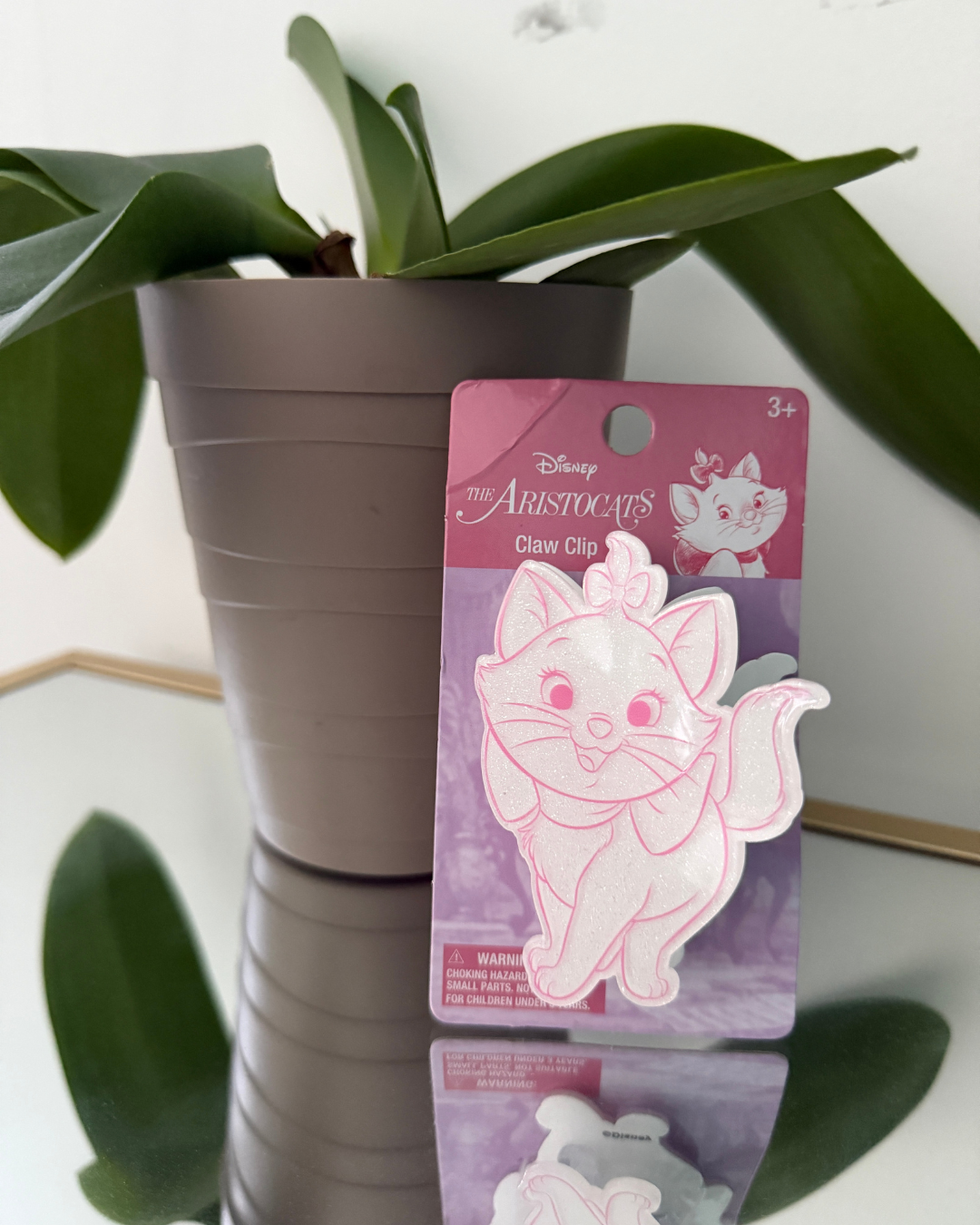 Prensa Gata Marie blanco con rosa
