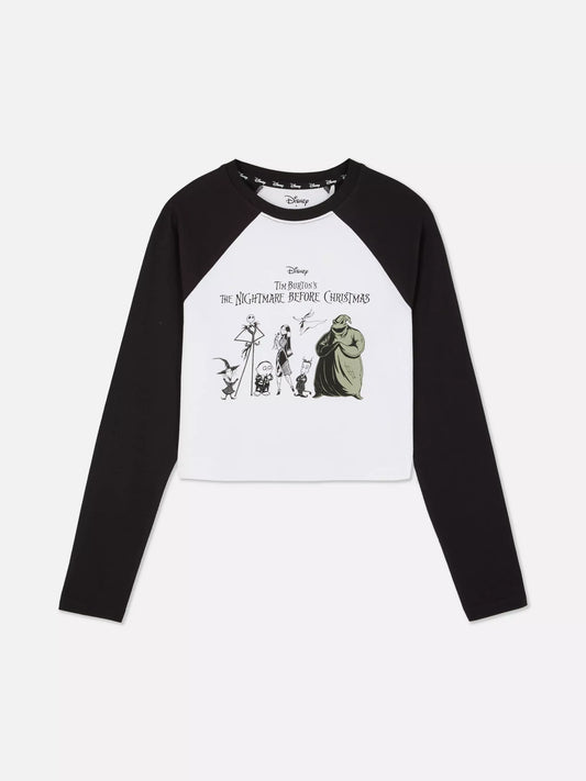 Blusa Blanco con Negro Tim Burtón