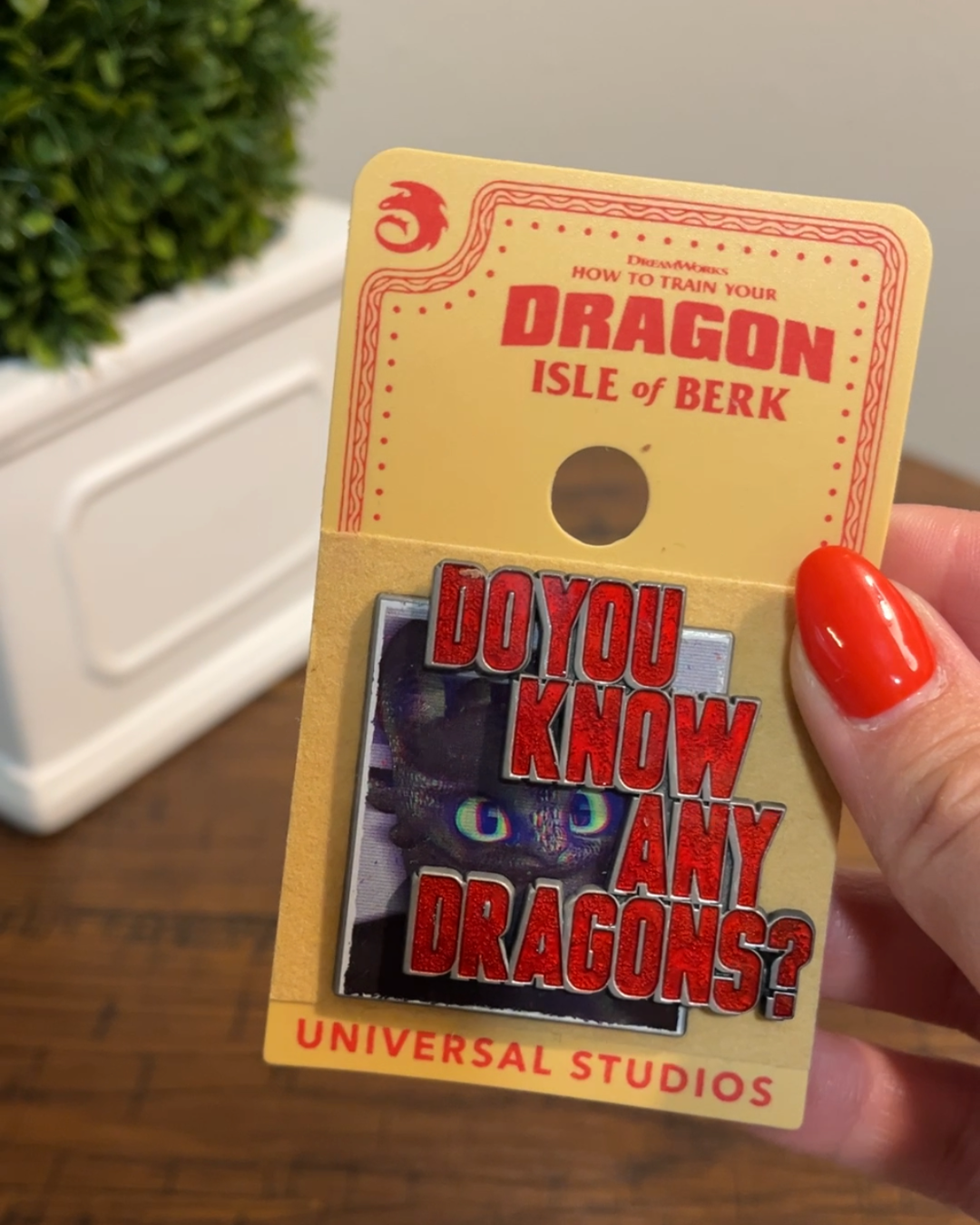 Pin: Do you know any dragons?